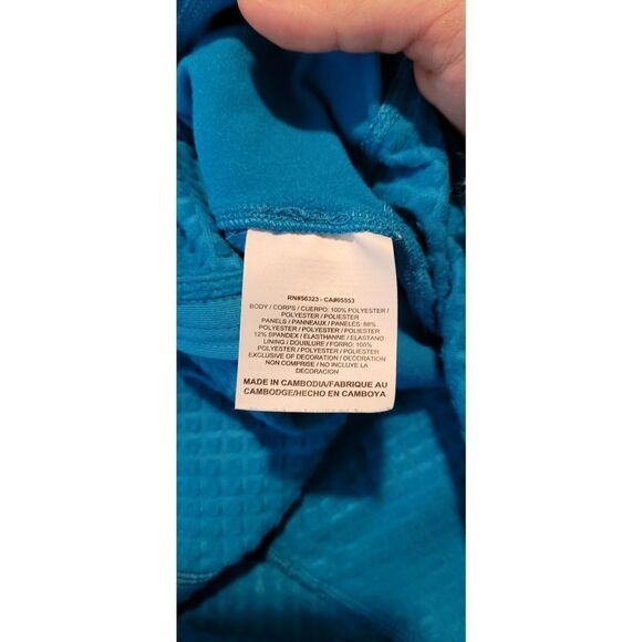 Nike Dri-Fit Blue Zip up sweater - Picture 10 of 11
